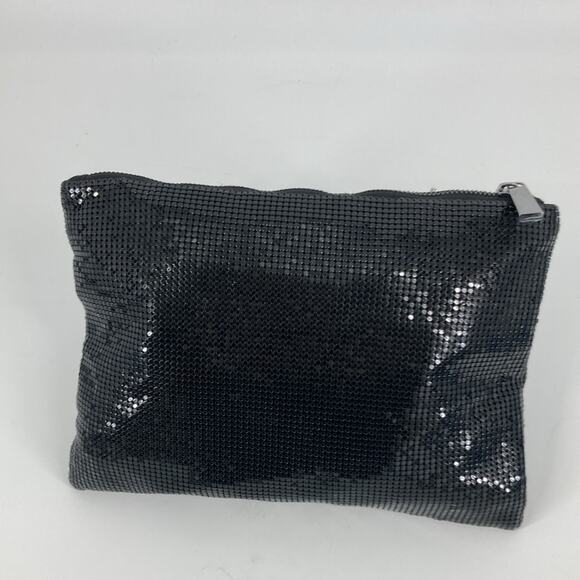 Evening Bag Clutch BCBGmaxazria Womens Black Chain-metal Formal  8 x 11 - Picture 4 of 13